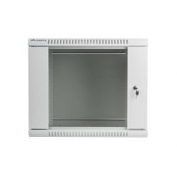 Szafa serwerowa Lanberg 19'' 9U 600x450mm szara  drzwi szklane 