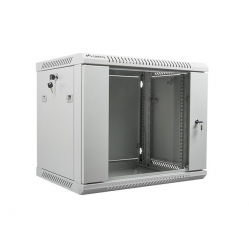 Szafa serwerowa Lanberg 19'' 9U 600x450mm szara  drzwi szklane 