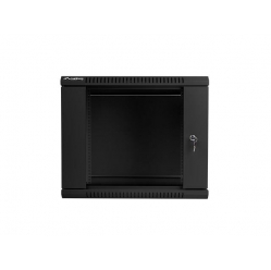 Szafa serwerowa Lanberg 19'' 9U 600x600mm czarna  drzwi szklane 