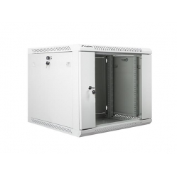 Szafa serwerowa Lanberg 19'' 9U 600x600mm szara  drzwi szklane 