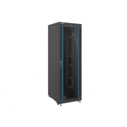 Szafa serwerowa Lanberg 19'' 42U 800x1000mm czarna  szklane LCD 