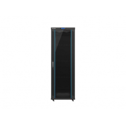 Szafa serwerowa Lanberg 19'' 37U 600x600mm czarna szklane LCD; flat pack