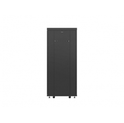 Szafa serwerowa Lanberg 19'' 27U 600x600mm czarna  drzwi szklane 