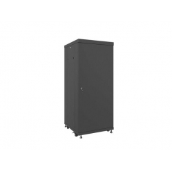 Szafa serwerowa Lanberg 19'' 27U 600x600mm czarna  drzwi szklane 