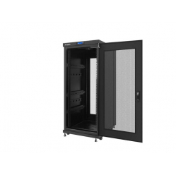 Szafa serwerowa Lanberg 19'' 27U 600x800mm czarna  drzwi perforowane LCD 