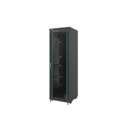 Szafa serwerowa Lanberg 19'' 37U 600x600mm czarna  drzwi szklane 
