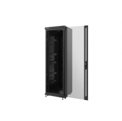 Szafa serwerowa Lanberg 19'' 37U 600x600mm czarna  drzwi szklane 