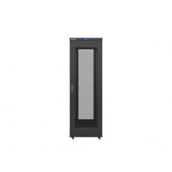 Szafa serwerowa Lanberg 19'' 37U 600x800mm czarna  drzwi perforowane LCD 