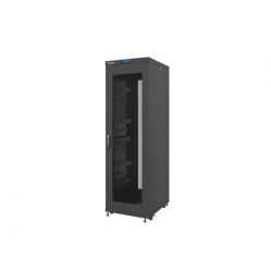 Szafa serwerowa Lanberg 19'' 37U 600x800mm czarna  drzwi perforowane LCD 