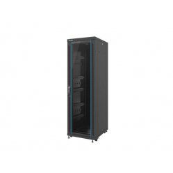 Szafa serwerowa Lanberg  19'' 37U 600x800mm czarna  drzwi szklane 