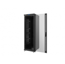 Szafa serwerowa Lanberg 19'' 37U 600x800mm czarna  drzwi szklane LCD 