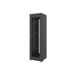 Szafa serwerowa Lanberg  19'' 42U 600x600mm czarna  drzwi perforowane 