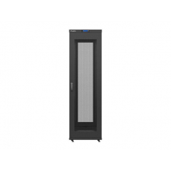 Szafa serwerowa Lanberg  19'' 42U 600x600mm czarna  drzwi perforowane LCD 