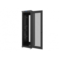 Szafa serwerowa Lanberg  19'' 42U 600x600mm czarna  drzwi perforowane LCD 