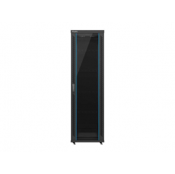Szafa serwerowa Lanberg 19'' 42U 600x800mm czarna  drzwi szklane 