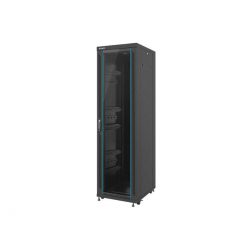 Szafa serwerowa Lanberg 19'' 42U 600x800mm czarna  drzwi szklane 