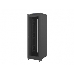 Szafa serwerowa Lanberg 19'' 42U 800x1000mm czarna  drzwi perforowane LCD 