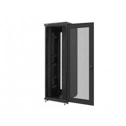 Szafa serwerowa Lanberg 19'' 42U 800x1000mm czarna  drzwi perforowane LCD 