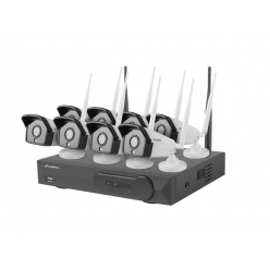 Monitoring WIFI Lanberg NVR 8 kanały  + 8 Kamery 1,3MP