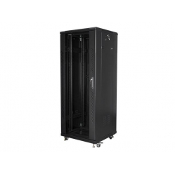 Szafa serwerowa Lanberg 19'' 32U 600x600mm czarna  drzwi szklane 