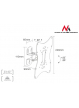 Uchwyt do Telewizora Maclean MC-501B 23-42" 30kg uniwersalny