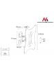 Uchwyt do Telewizora Maclean MC-501S 23-42'' 30kg uniwersalny