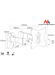 Uchwyt do TV Maclean MC-503A B 23-42'' 30kg uniwersalny czarny
