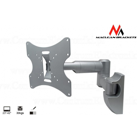 Uchwyt do TV Maclean MC-503A S 23-42'' 30kg uniwersalny srebrny