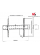 Uchwyt do telewizora Maclean MC-668 37-70" czarny do 40kg max vesa 600x400