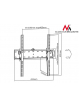 Uchwyt do telewizora Maclean MC-665 32-55" czarny do 40kg max vesa 400x400