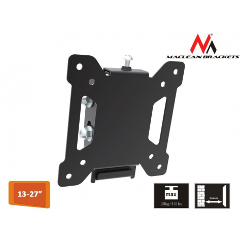 Uchwyt do telewizora MC-596 Maclean 13-27" czarny 20kg max vesa 100