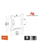 Uchwyt do telewizora MC-596 Maclean 13-27" czarny 20kg max vesa 100