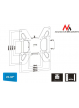 Uchwyt do telewizora Maclean MC-597 23-42" czarny max vesa 200x200