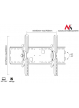 Uchwyt do telewizora Maclean MC-521B 37-70" 75kg czarny