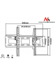 Uchwyt do telewizora Maclean MC-565 32-63" czarny do 75kg