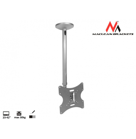 Uchwyt do telewizora sufitowy Maclean MC-504S 23-42" 30kg szary