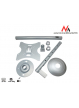 Uchwyt do telewizora sufitowy Maclean MC-504S 23-42" 30kg szary