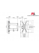 Uchwyt do telewizora Maclean MC-648 23-42" 30kg
