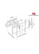 Maclean MC-679 Uchwyt do telewizora 60-100"  do 80kg VESA 600X900