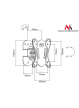 Uchwyt do telewizora MC-670 Maclean 13-27" 20kg, max vesa 100x100