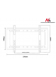 Uchwyt do telewizora Maclean MC-698 17-37" czarny do35kg VESA 200x200