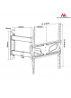 Maclean MC-711N Uchwyt do telewizora 26-55'' max vesa 400x400 długie ramię