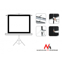 Ekran projekcyjny Maclean MC-536 72’’ 4:3 145x110 cm stojak ze statywem