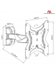 Uchwyt do telewizora Maclean MC-741 13-42" 25kg czarny