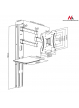 Uchwyt TV Maclean MC-771 23"-42" z półką na DVD 30kg VESA 200x200