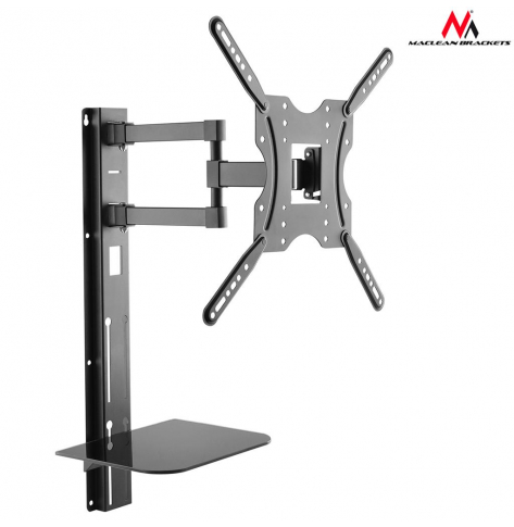 Uchwyt TV Maclean MC-772 32"-55" z półką na DVD 30kg VESA 400x400