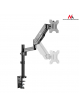 Uchwyt do monitora Maclean MC-775 ze sprężyną gazową podwójne ramię 17"-32" 8 kg