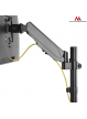 Uchwyt do monitora Maclean MC-775 ze sprężyną gazową podwójne ramię 17"-32" 8 kg