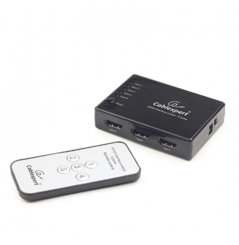 Przełącznik HDMI Gembird 5->1 (5x nadajników - 1-> obdiornik)