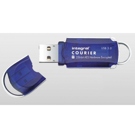 Pamięć USB    Integral  8GB 3.0 Courier -Szyfrowanie Sprzetowe AES 256BIT FIPS197